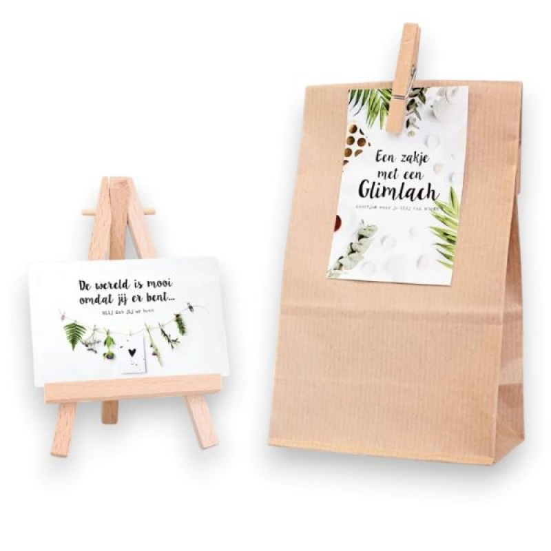 zakje met een glimlach incl. standaard